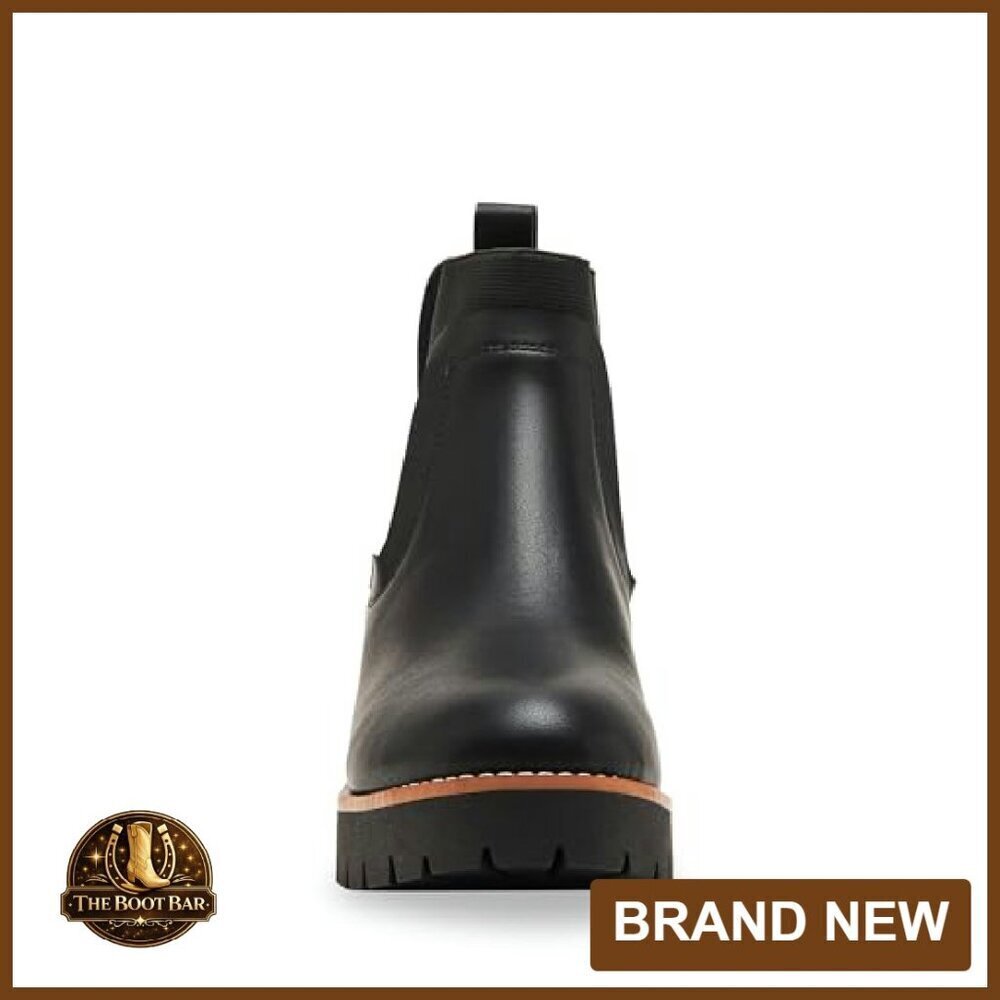 Waterproof Leather Ankle Boots Women's Size 7 Comfortable All-Weather - Picture 3 of 8